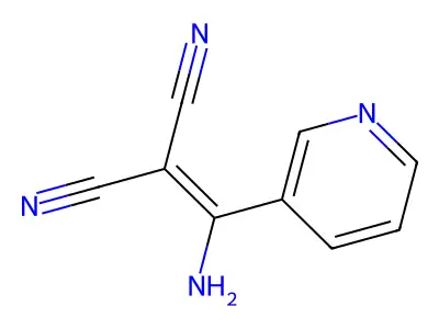 2-[Amino(3-pyridinyl)methylene]malononitrile structure
