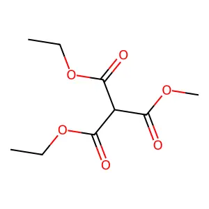 Methanetricarboxylic acid, 1,1-diethyl 1-methyl ester structure