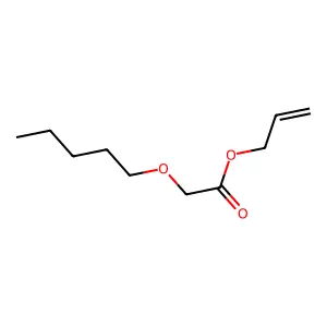 Prop-2-enyl 2-pentoxyacetate structure