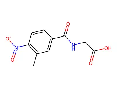 2-[(3-Methyl-4-nitrophenyl)formamido]acetic acid structure