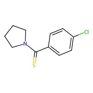 (4-Chlorophenyl)(pyrrolidin-1-yl)methanethione structure