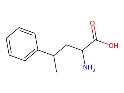 2-Amino-4-phenylpentanoic acid structure