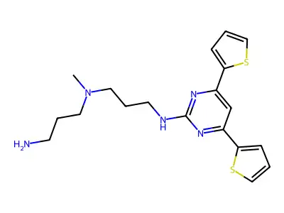 4,6-Dithienyl-2-NHPrN(Me)PrNH2-Pyr structure