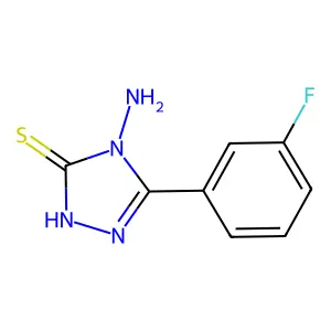 4-amino-5-(3-fluorophenyl)-4H-1,2,4-triazole-3-thiol structure