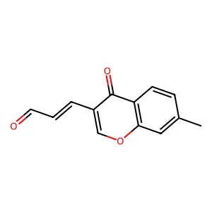 3-(7-methyl-4-oxo-4H-chromen-3-yl)acrylaldehyde structure