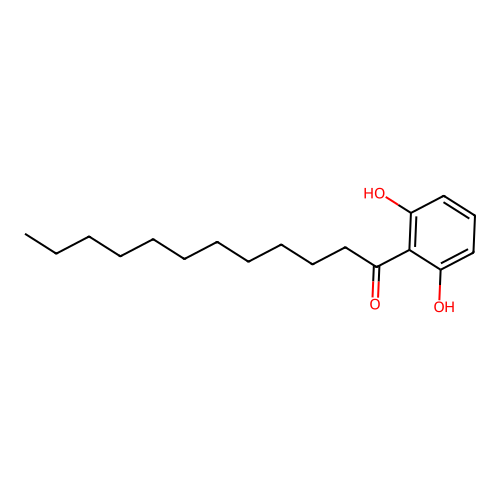 1-(2,6-Dihydroxyphenyl)dodecan-1-one structure