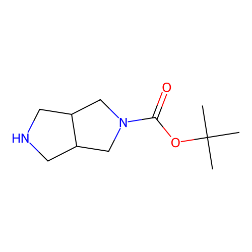 Tert-butyl octahydropyrrolo(3,4-c)pyrrole-2-carboxylate structure