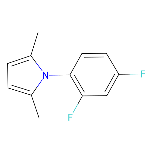 1-(2,4-Difluorophenyl)-2,5-dimethylpyrrole structure