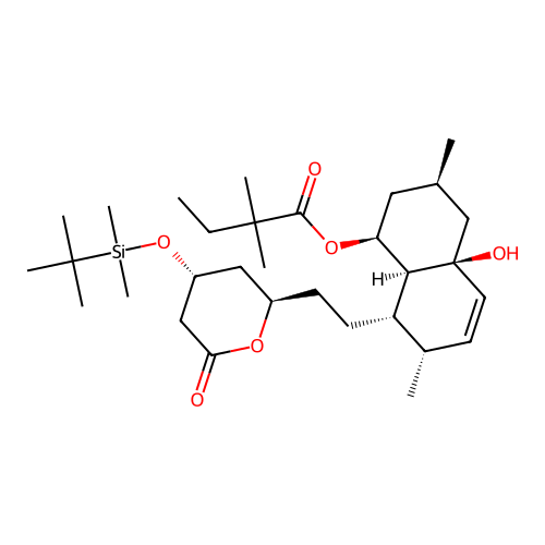 4-tert-Butyldimethylsilyl-4a'-hydroxy Simvastatin structure