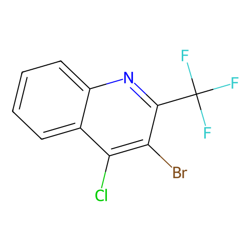 3-Bromo-4-chloro-2-(trifluoromethyl)quinoline structure
