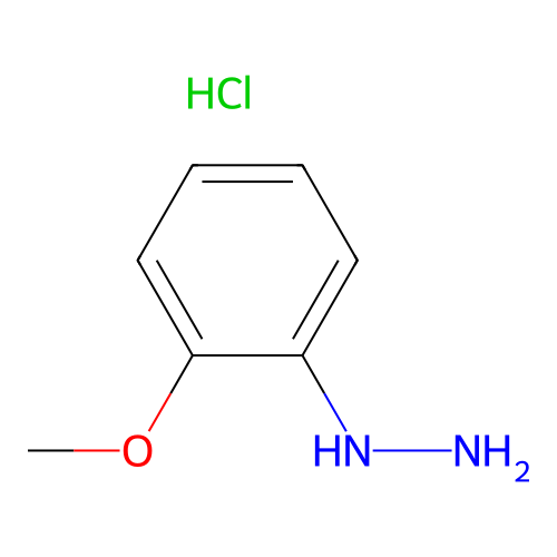 (2-methoxyphenyl)hydrazine Hydrochloride structure