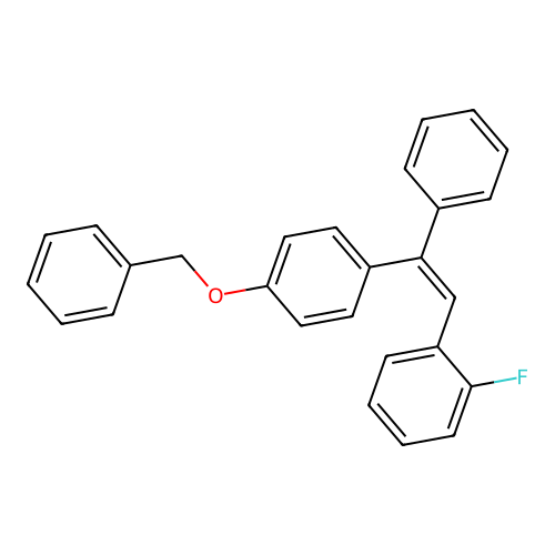 Stilbene, 4-(benzyloxy)-2'-fluoro-alpha-phenyl- structure