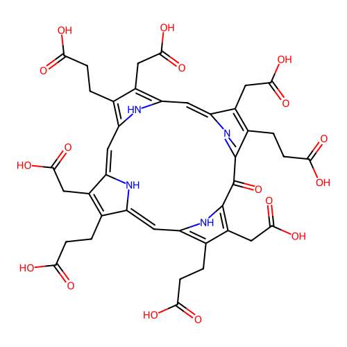 Hydroxyuroporphyrin I structure