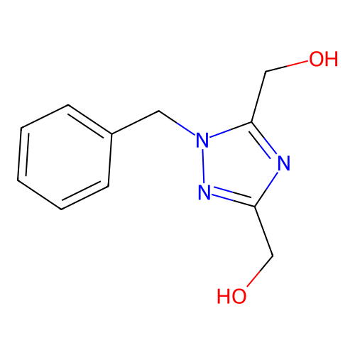 1,2,4-Triazole-3,5-dimethanol, 1-benzyl- structure