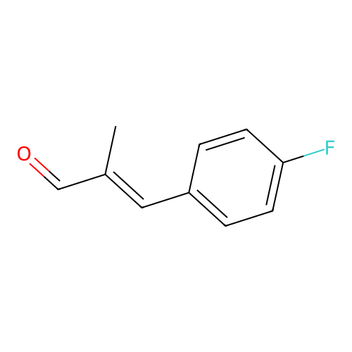 3-(4-Fluorophenyl)-2-methyl-2-propen-1-al structure