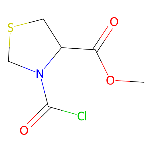 Methyl 3-(chlorocarbonyl)thiazolidine-4-carboxylate structure