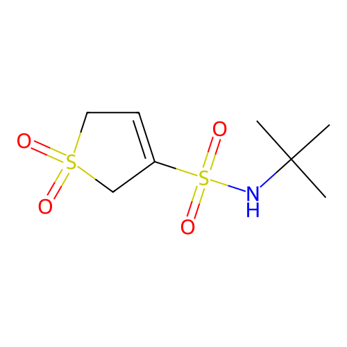 3-{[(Tert-butyl)amino]sulfonyl}-2,5-dihydrothiophene-1,1-dione structure