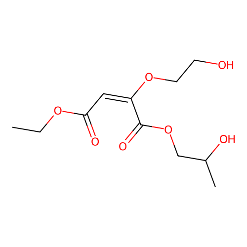 2-Butenedioic acid (2E)-, 1-(2-(2-hydroxyethoxy)ethyl) 4-(2-hydroxypropyl) ester structure