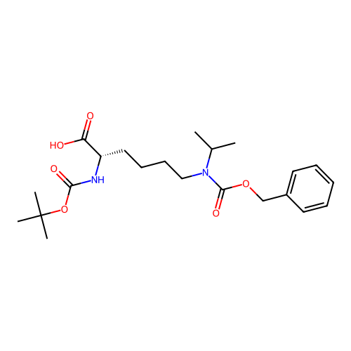 Boc-L-lys(ipr,Z)-OH structure