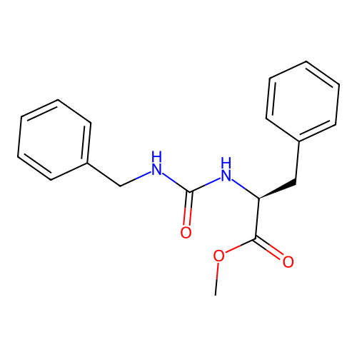 (S)-2-(3-Benzyl-ureido)-3-phenyl-propionic acid methyl ester structure