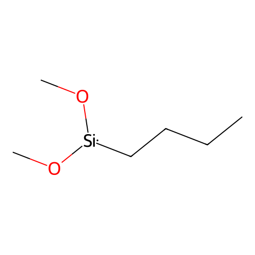 Butyl-dimethoxy-silicon structure