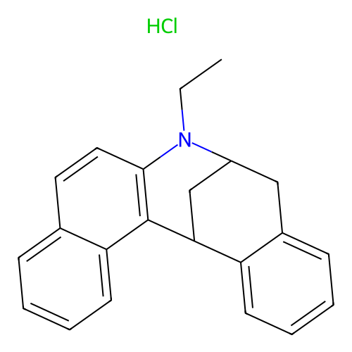 2-N-Ethyl-3,4-naphtho-6,7-benzomorphan structure