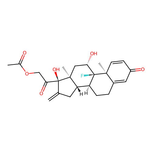 Fluprednidene acetate structure