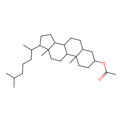 Cholestanol acetate structure