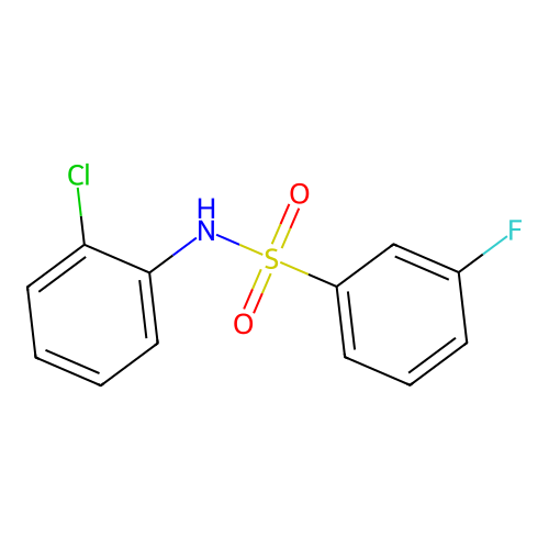 N-(2-chlorophenyl)-3-fluorobenzenesulfonamide structure