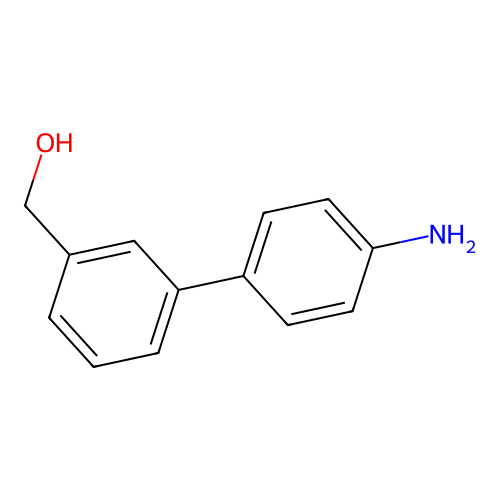 [3-(4-Aminophenyl)phenyl]methanol structure