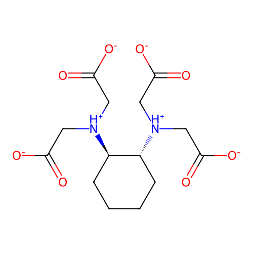 2-[[(1R,2R)-2-[bis(2-oxido-2-oxoethyl)azaniumyl]cyclohexyl]-(2-oxido-2-oxoethyl)azaniumyl]acetate structure