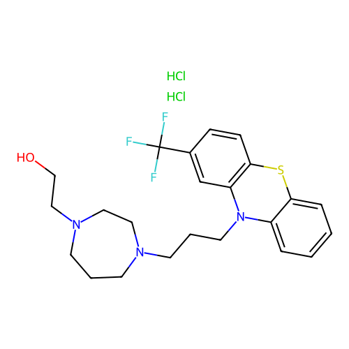 Homofenazine dihydrochloride structure