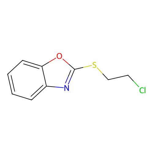 2-(2-Chloroethylsulfanyl)-1,3-benzoxazole structure