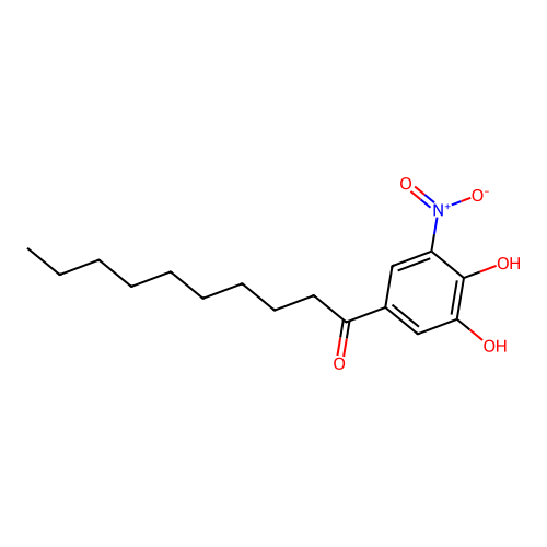 1-Decanone, 1-(3,4-dihydroxy-5-nitrophenyl)- structure
