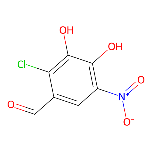 Benzaldehyde, 2-chloro-3,4-dihydroxy-5-nitro- structure