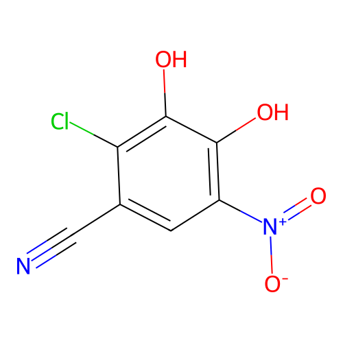 Benzonitrile, 2-chloro-3,4-dihydroxy-5-nitro- structure