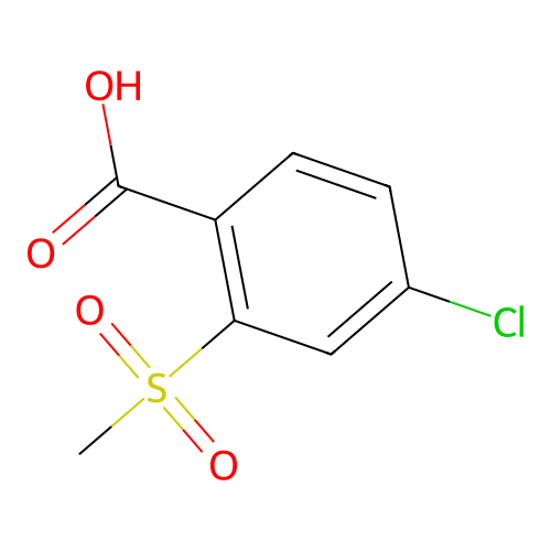 4-Chloro-2-(methylsulfonyl)benzoic acid structure