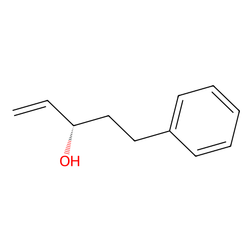 (S)-5-phenylpent-1-en-3-ol structure
