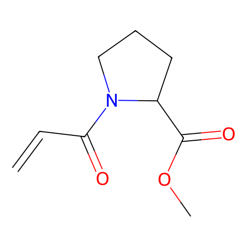 Methyl 1-(1-oxo-2-propenyl)-2-pyrrolidinecarboxylate structure