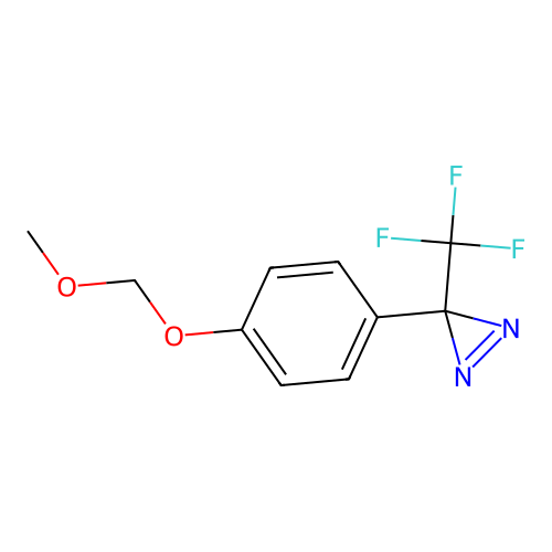 3-(4-(methoxymethoxy)phenyl)-3-(trifluoromethyl)-3H-diazirine structure