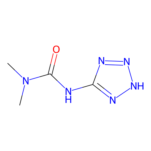 1,1-dimethyl-3-(2H-tetrazol-5-yl)urea structure