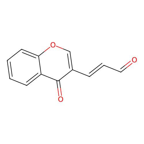 (2E)-3-(4-oxo-4H-chromen-3-yl)prop-2-enal structure