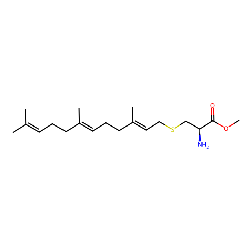 S-farnesylcysteine alpha-carboxyl methyl ester structure