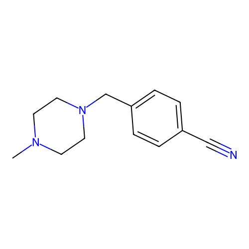 4-((4-Methylpiperazin-1-yl)methyl)benzonitrile structure