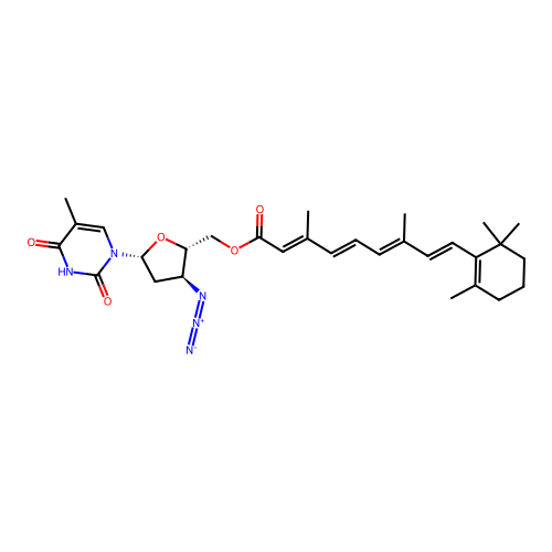 Retinoyl-AZT structure