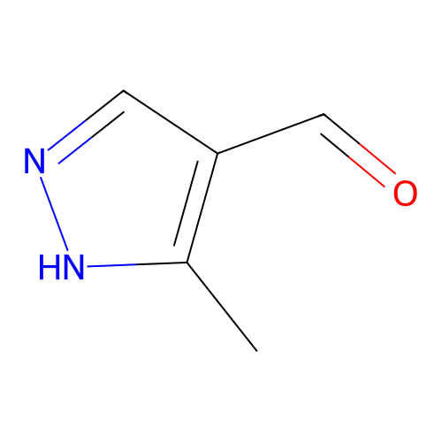 3-methyl-1H-pyrazole-4-carbaldehyde structure