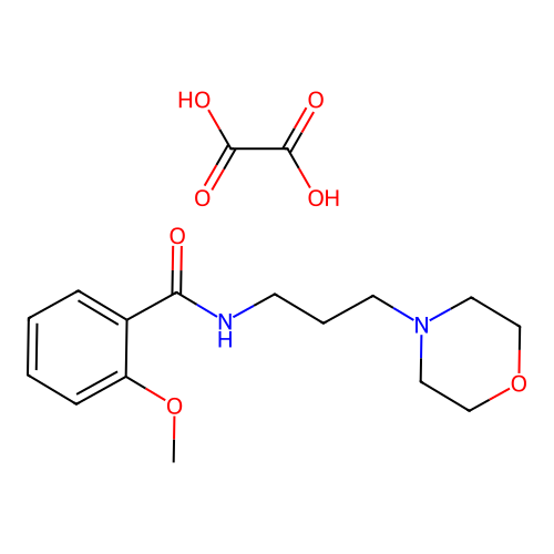 Benzamide, 2-methoxy-N-(3-(4-morpholinyl)propyl)-, ethanedioate (1:1) structure