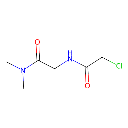 2-chloro-N-[(dimethylcarbamoyl)methyl]acetamide structure