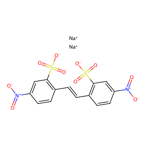 4,4'-二硝基二苯基乙烯-2,2'-二磺酸钠 structure