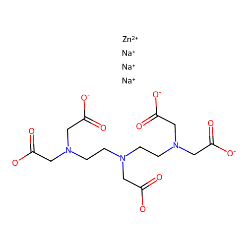 Trisodium Zinc DTPA structure